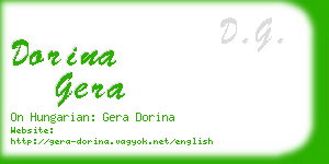 dorina gera business card